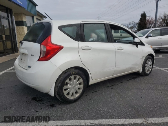 2014 Nissan Note S with VIN 3N1CE2CPXEL417156, listed as a Copart auction lot 46835325 with 177,417 mi miles and Clean title. Bid and sale history available at DreamBid. Image 3.
