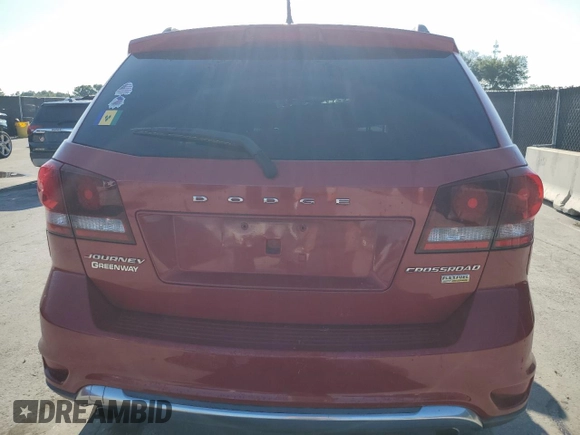 2017 Dodge Journey Crossroad Plus z VIN 3C4PDCGG6HT571997, wystawiony jako Copart lot #56372045 z przebiegiem 128 415 mil mil oraz Szkoda całkowita • Salvage title. Historia ofert i sprzedaży dostępna na DreamBid. Obrazek 6.