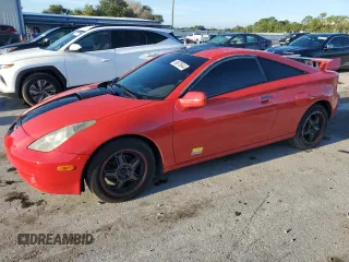 2001 Toyota Celica GT with VIN JTDDR32T910085275, listed as a Copart auction lot 69875644 with 239,495 mi miles and Salvage Title. Bid and sale history available at carsss.com. Image 1.