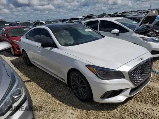 2019 Genesis G80 3.3T Sport with VIN KMTFN4JB4KU326352, listed as a Copart auction lot 74028734 with 0 mi miles and Salvage Title. Bid and sale history available at carsss.com. Image 4.