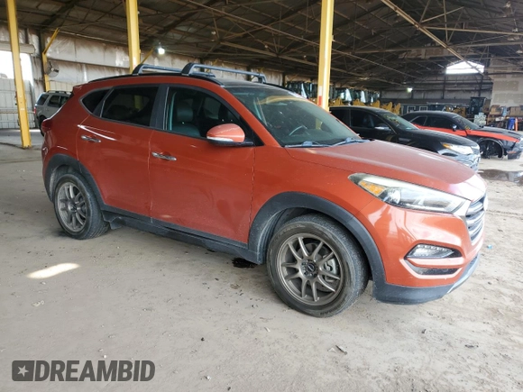 2016 Hyundai Tucson Limited z VIN KM8J33A25GU180703, wystawiony jako Copart lot #51739495 z przebiegiem 104 221 mil mil oraz Czysty tytuł • Clean title. Historia ofert i sprzedaży dostępna na DreamBid. Obrazek 4.