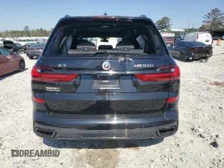2022 BMW X7 M50i z VIN 5UXCX6C0XN9M94389, wystawiony jako Copart lot #49696505 z przebiegiem 22 908 mil mil oraz Szkody całkowita. Historia ofert i sprzedaży dostępna na DreamBid. Obrazek 6.