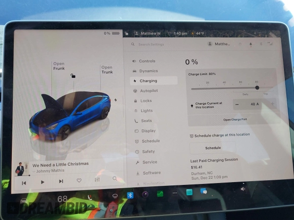 2022 Tesla Model 3 Long Range with VIN 5YJ3E1EB1NF257059, listed as a IAAI auction lot 41329318 with 30,652 mi miles and . Bid and sale history available at DreamBid. Image 17.