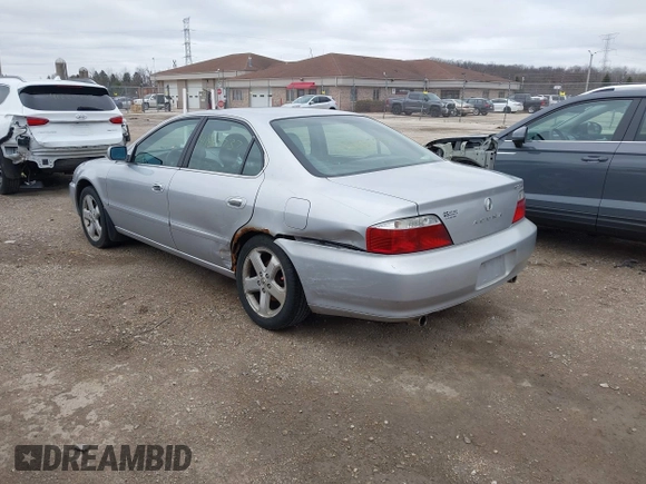 2003 Acura TL Type S with VIN 19UUA56823A038628, listed as a IAAI auction lot 41867737 with 210,176 mi miles. Bid and sale history available at carsss.com. Image 3.