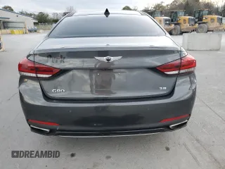 2018 Genesis G80 3.8L with VIN KMHGN4JE3JU242708, listed as a Copart auction lot 79191644 with 89,253 mi miles and Salvage Title. Bid and sale history available at carsss.com. Image 6.
