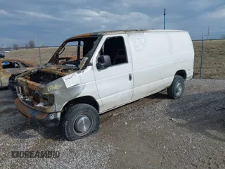 2005 Ford Econoline Cargo with VIN 1FTNE24L55HA37593, listed as a IAAI auction lot 41448776 with Not Provided miles. Bid and sale history available at carsss.com. Image 2.