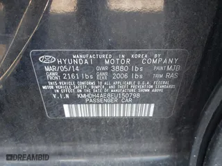 2014 Hyundai Elantra SE with VIN KMHDH4AE8EU150798, listed as a IAAI auction lot 41752024 with 115,963 mi miles. Bid and sale history available at carsss.com. Image 9.