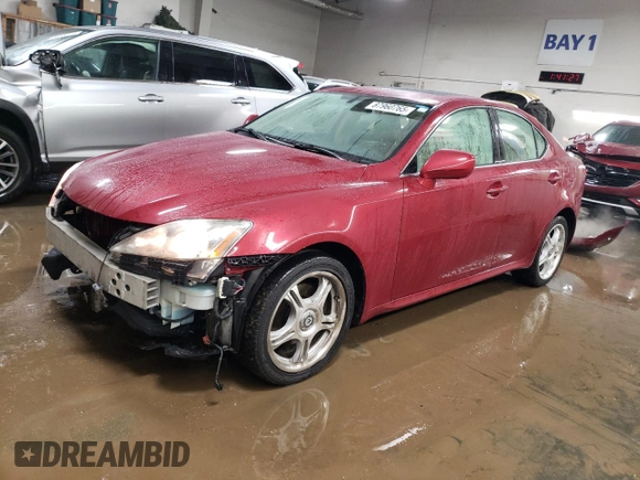 2006 Lexus IS 250 with VIN JTHCK262765001796, listed as a Copart auction lot 87960765 with 132,272 mi miles and Salvage Title. Bid and sale history available at DreamBid. Image 1.