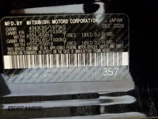 2021 Mitsubishi Outlander ES z VIN JA4APUAU4MU014582, wystawiony jako Copart lot #55962445 z przebiegiem 65 357 mil mil oraz Czysty tytuł • Clean title. Historia ofert i sprzedaży dostępna na DreamBid. Obrazek 13.