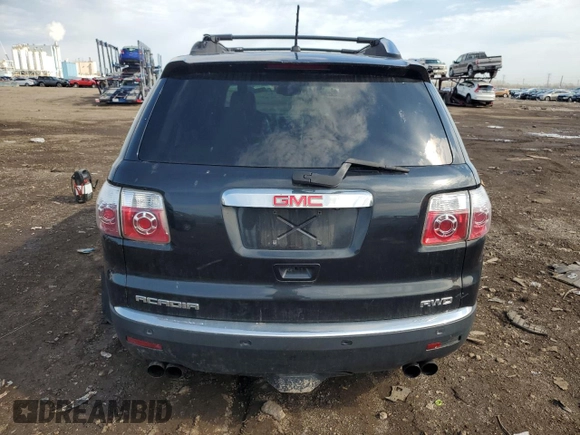 2009 GMC Acadia SLT2 with VIN 1GKEV33D09J116771, listed as a Copart auction lot 53981975 with 107,405 mi miles and Salvage title. Bid and sale history available at DreamBid. Image 6.
