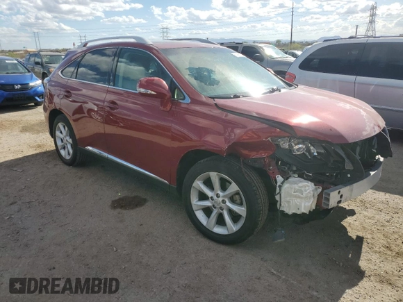 2011 Lexus RX 350 with VIN 2T2ZK1BA6BC051925, listed as a Copart auction lot 53166295 with 100,636 mi miles and Salvage Title. Bid and sale history available at carsss.com. Image 4.