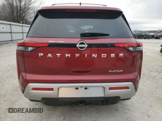 2024 Nissan Pathfinder Platinum with VIN 5N1DR3DG7RC316812, listed as a Copart auction lot 44542305 with 1,608 mi miles and Salvage title. Bid and sale history available at DreamBid. Image 6.