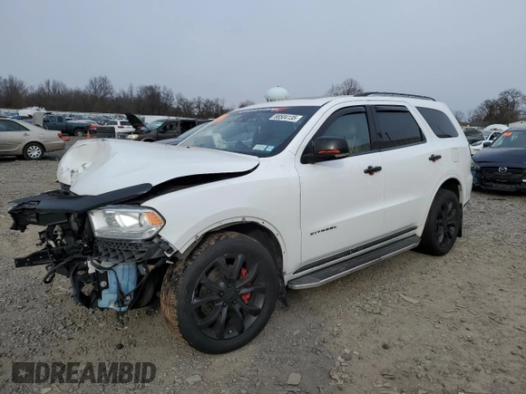 2016 Dodge Durango Citadel Anodized Platinum with VIN 1C4SDJET1GC373479, listed as a Copart auction lot 88504135 with 78,222 mi miles and Salvage title. Bid and sale history available at DreamBid. Image 1.