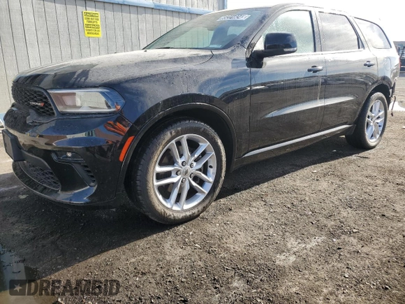 2022 Dodge Durango GT Plus with VIN 1C4RDHDG7NC182268, listed as a Copart auction lot 85221824 with 72,963 mi miles and Clean Title. Bid and sale history available at DreamBid. Image 1.