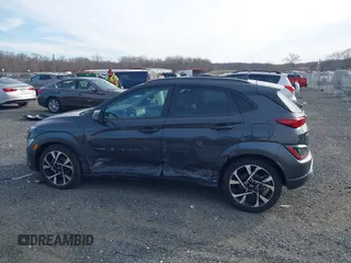2023 Hyundai Kona Limited with VIN KM8K5CA38PU052253, listed as a IAAI auction lot 41604838 with 18,164 mi miles. Bid and sale history available at carsss.com. Image 14.