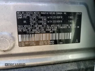 2021 Toyota RAV4 Hybrid XSE with VIN 2T3E6RFV9MW013200, listed as a Copart auction lot 52163255 with 58,336 mi miles and Salvage title. Bid and sale history available at DreamBid. Image 12.