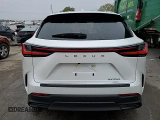 2025 Lexus NX with VIN JTJGGCEZ6S5010795, listed as a Copart auction lot 72822164 with 476 mi miles and Salvage Title. Bid and sale history available at carsss.com. Image 6.