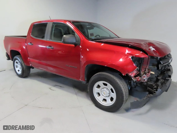 2021 Chevrolet Colorado 2WD Work Truck with VIN 1GCGSBEN0M1174272, listed as a Copart auction lot 42055435 with 58,052 mi miles and Salvage Title. Bid and sale history available at carsss.com. Image 1.