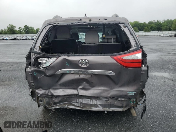 2016 Toyota Sienna Limited with VIN 5TDDK3DC8GS130925, listed as a Copart auction lot 60163985 with 157,507 mi miles and Salvage title. Bid and sale history available at DreamBid. Image 6.
