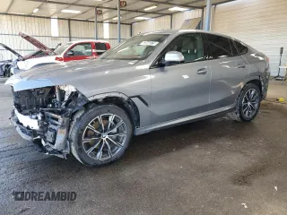 2025 BMW X6 xDrive40i with VIN 5UX33EX06S9X36591, listed as a Copart auction lot 53848375 with 20,746 mi miles and Clean Title. Bid and sale history available at carsss.com. Image 1.
