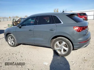 2019 Audi Q3 Premium Plus with VIN WA1BECF37K1082412, listed as a Copart auction lot 77412624 with 33,398 mi miles and Salvage Title. Bid and sale history available at carsss.com. Image 2.