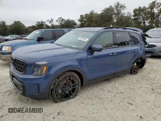 2025 Kia Telluride SX X-Line with VIN 5XYP5DGC8SG571269, listed as a Copart auction lot 89296985 with 2,286 mi miles and Salvage title. Bid and sale history available at DreamBid. Image 1.