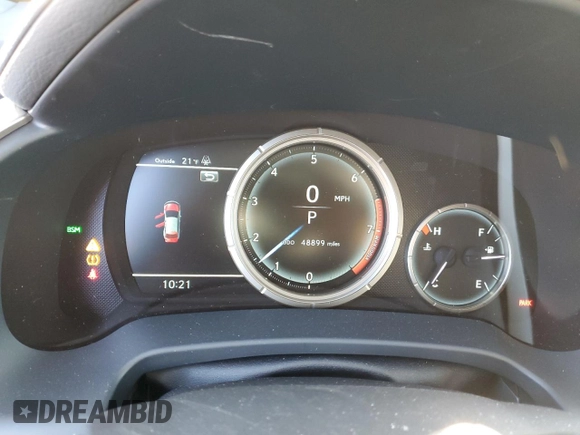2022 Lexus RX 350 F Sport with VIN 2T2SZMDA3NC360820, listed as a Copart auction lot 87320574 with 48,899 mi miles and Salvage title. Bid and sale history available at DreamBid. Image 9.