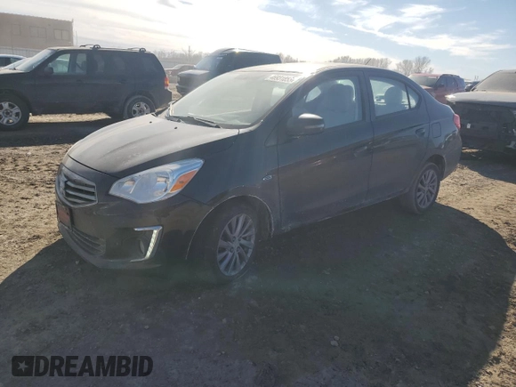 2018 Mitsubishi Mirage G4 SE with VIN ML32F4FJ4JHF15008, listed as a Copart auction lot 46931855 with 64,872 mi miles and Salvage Title. Bid and sale history available at carsss.com. Image 1.