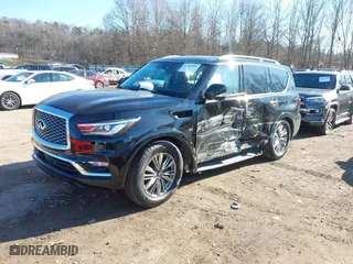 2020 Infiniti QX80 LUXE with VIN JN8AZ2NE4L9254440, listed as a IAAI auction lot 41445636 with NaN miles. Bid and sale history available at carsss.com. Image 17.