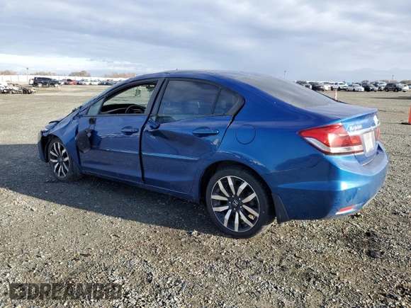 2015 Honda Civic Sedan EX-L with VIN 19XFB2F91FE211245, listed as a Copart auction lot 44767465 with 85,477 mi miles and Salvage Title. Bid and sale history available at carsss.com. Image 2.