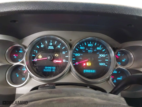 2008 GMC Sierra 1500 Work Truck with VIN 2GTEK13M481157485, listed as a IAAI auction lot 41565279 with 312,223 mi miles. Bid and sale history available at carsss.com. Image 7.