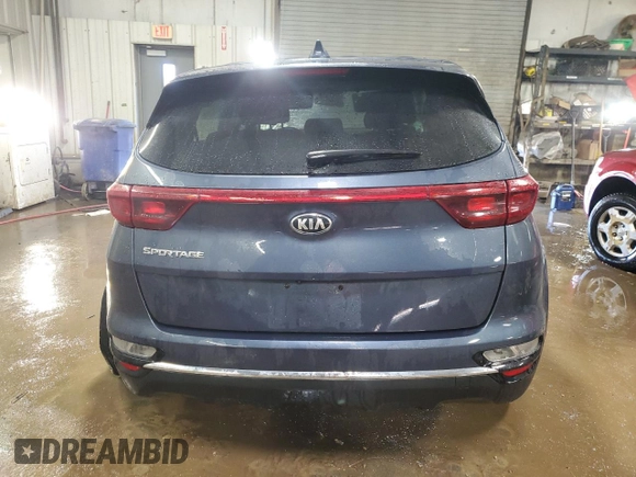 2020 Kia Sportage LX with VIN KNDPMCAC8L7709154, listed as a Copart auction lot 48353215 with 65,511 mi miles and Salvage Title. Bid and sale history available at carsss.com. Image 6.