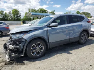 2020 Honda CR-V EX with VIN 5J6RW1H50LL002078, listed as a Copart auction lot 56014855 with 74,498 mi miles and Salvage title. Bid and sale history available at DreamBid. Image 1.