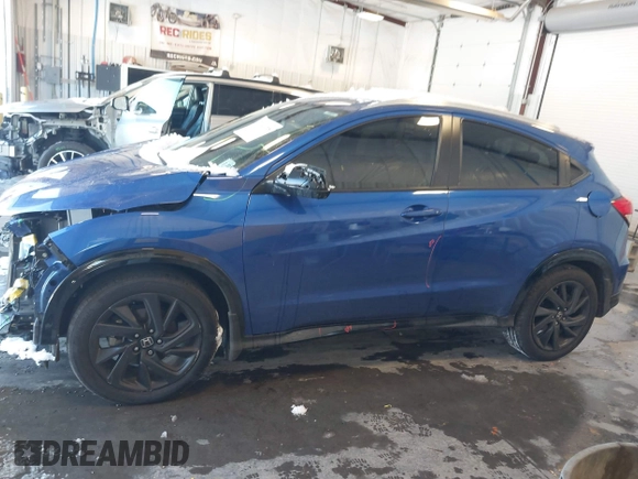 2022 Honda HR-V Sport with VIN 3CZRU6H11NM757838, listed as a IAAI auction lot 41346798 with 30,092 mi miles. Bid and sale history available at carsss.com. Image 14.