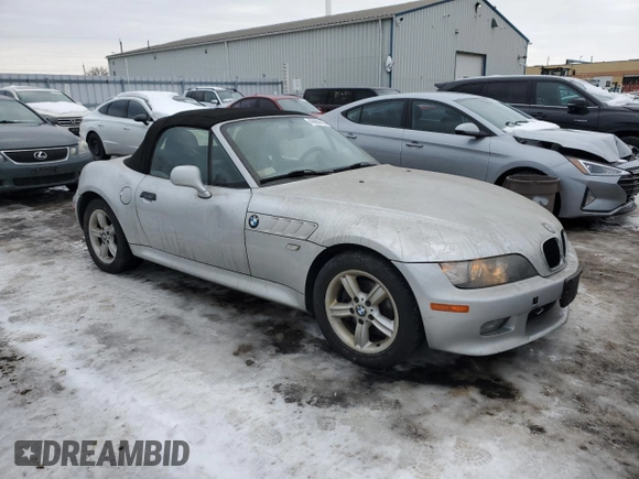 2002 BMW Z3 2.5i with VIN 4USCN33432LK51573, listed as a Copart auction lot 45689605 with 136,067 mi miles and Clean Title. Bid and sale history available at carsss.com. Image 4.
