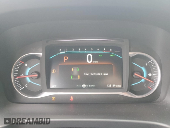 2019 Honda Pilot Touring 7-Passenger with VIN 5FNYF6H6XKB094020, listed as a Copart auction lot 61460255 with 135,149 mi miles and Salvage title. Bid and sale history available at DreamBid. Image 9.