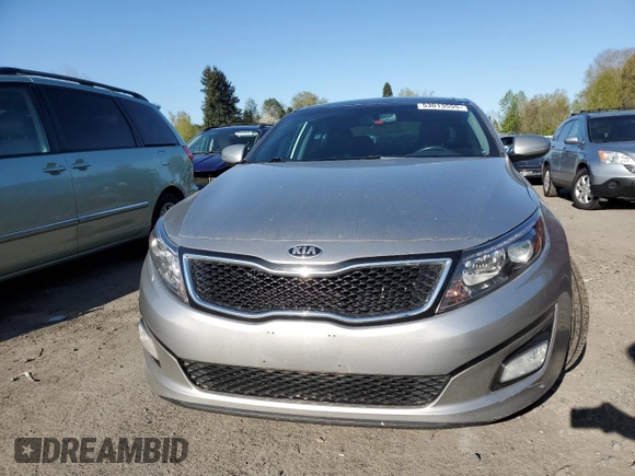 2015 Kia Optima SX Turbo with VIN 5XXGR4A64FG369434, listed as a Copart auction lot 53013555 with 119,398 mi miles and Salvage title. Bid and sale history available at DreamBid. Image 5.