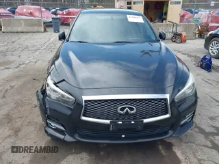 2016 Infiniti Q50 3.0t Premium with VIN JN1EV7AR7GM344539, listed as a IAAI auction lot 42040467 with 162,979 mi miles. Bid and sale history available at carsss.com. Image 12.
