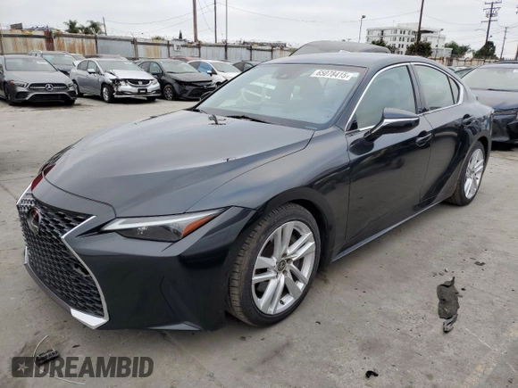 2021 Lexus IS 300 with VIN JTHAA1D29M5111530, listed as a Copart auction lot 65078415 with 76,997 mi miles and Salvage title. Bid and sale history available at DreamBid. Image 1.