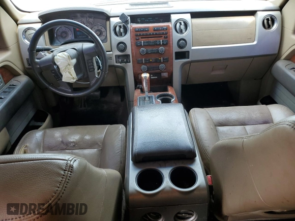 2009 Ford F-150 XL with VIN 1FTPW14V69FB18458, listed as a Copart auction lot 55684195 with 338,034 mi miles and Salvage title. Bid and sale history available at DreamBid. Image 8.