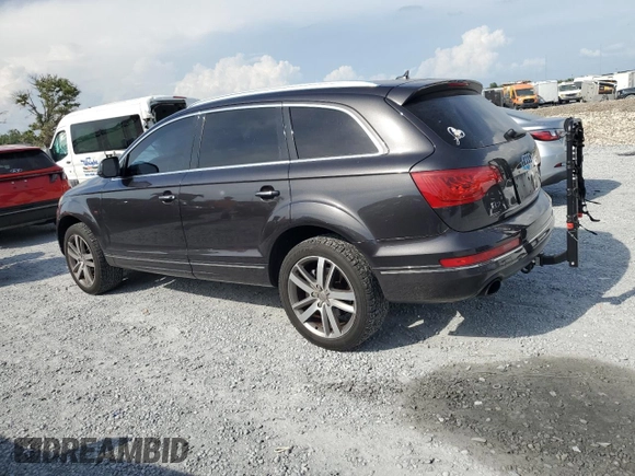 2013 Audi Q7 Premium Plus with VIN WA1LGAFE4DD007575, listed as a Copart auction lot 59078855 with 132,428 mi miles and Salvage title. Bid and sale history available at DreamBid. Image 2.