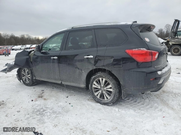 2019 Nissan Pathfinder S with VIN 5N1DR2MM1KC591212, listed as a Copart auction lot 87594295 with 74,907 mi miles and Salvage Title. Bid and sale history available at carsss.com. Image 2.