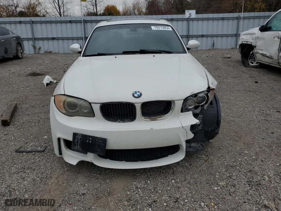 2008 BMW 1 Series 135i with VIN WBAUC73518VF22871, listed as a Copart auction lot 78215854 with 212,470 mi miles and Salvage Title. Bid and sale history available at carsss.com. Image 5.
