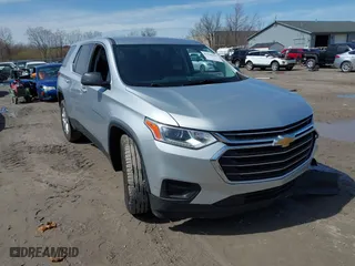 2018 Chevrolet Traverse LS with VIN 1GNERFKW7JJ107758, listed as a IAAI auction lot 41948191 with 91,032 mi miles. Bid and sale history available at carsss.com. Image 1.