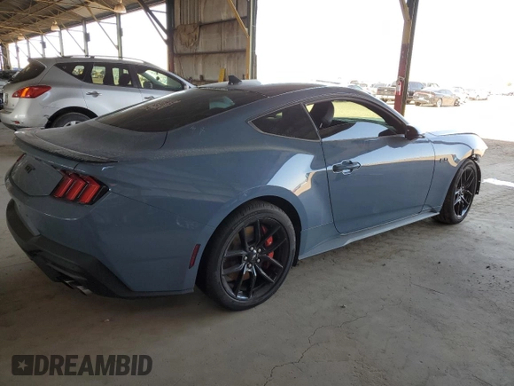 2024 Ford Mustang GT with VIN 1FA6P8CF2R5429568, listed as a Copart auction lot 60471835 with Not provided miles and Salvage title. Bid and sale history available at DreamBid. Image 3.