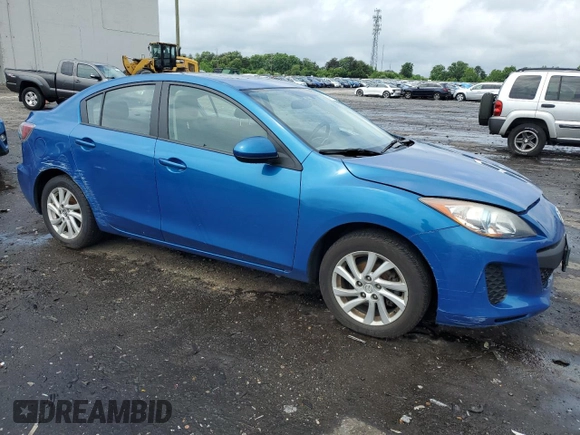 2012 Mazda 3 i Touring with VIN JM1BL1V80C1639773, listed as a Copart auction lot 54960165 with 99,366 mi miles and Salvage Title. Bid and sale history available at DreamBid. Image 4.