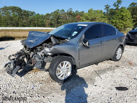 2012 Mazda Mazda3 i Grand Touring with VIN JM1BL1W78C1654303, listed as a Copart auction lot 80576974 with 196,945 mi miles and Salvage Title. Bid and sale history available at carsss.com. Image 1.