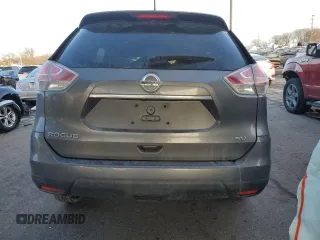 2015 Nissan Rogue S with VIN KNMAT2MT6FP503883, listed as a Copart auction lot 44443905 with 180,295 mi miles and Salvage Title. Bid and sale history available at DreamBid. Image 6.
