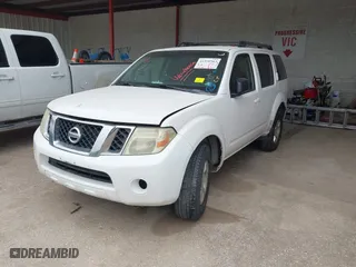 2008 Nissan Pathfinder S with VIN 5N1AR18U68C651436, listed as a IAAI auction lot 41950563 with 320,070 mi miles. Bid and sale history available at carsss.com. Image 2.
