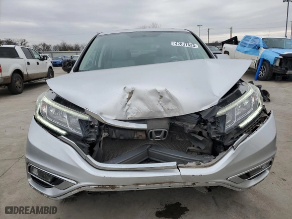 2015 Honda CR-V EX with VIN 3CZRM3H56FG710256, listed as a Copart auction lot 42831525 with 117,937 mi miles and Salvage Title. Bid and sale history available at carsss.com. Image 5.